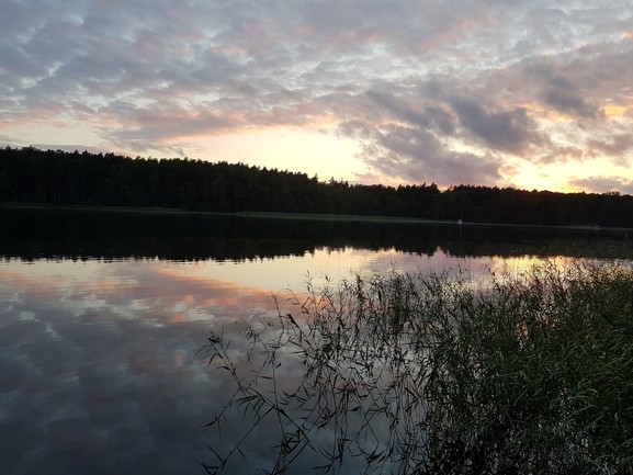 Podvečerní nokturno Jezero Tajty Mazury