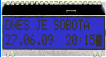 Date and time screen